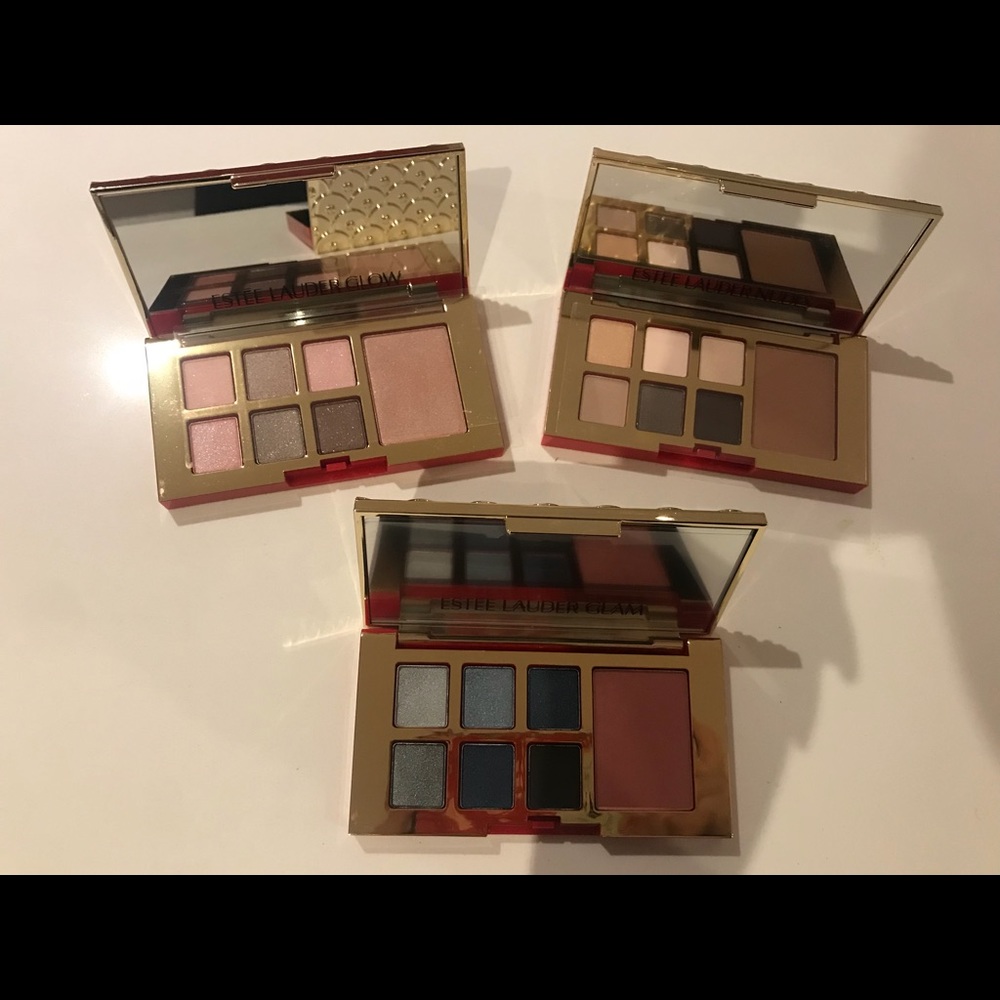 New 3pcs Estee Lauder Eye And Cheeks Palette Set
